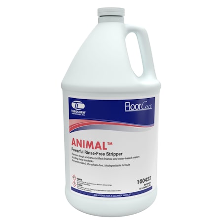 Theochem ANIMAL STRIPPER - 4/1 GAL CASE, Floor Stripper, 4PK 100455-99990-7G